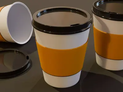 Coffee Cup Free low-poly 3D model get