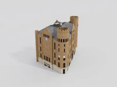 Grand Army of the Republic historical war building 3D model