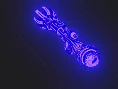 sciencefction cannon  3D model