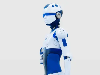 CHILD BOT ARNOLD RIGGED 3D model