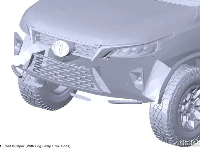 2024 TOYOTA Fortuner Legender 3D Scan Surface Data 3D model