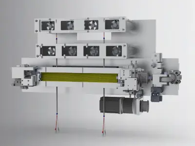 The heating module 3D model