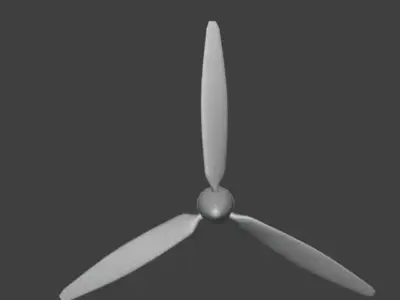 3 Blade Propeller RC Airplane and Wind Turbine 3D print model