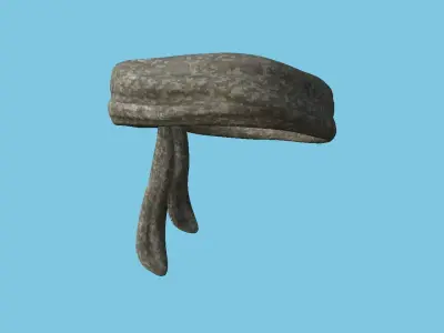 Digital Camouflage Bandana - Military Character Design Low-poly 3D model