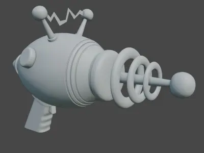 Realistic Alien Gun  3D model