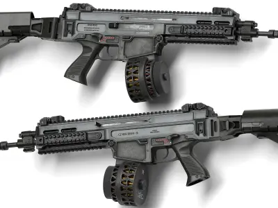 Bren CZ 805 A1 A2 V1 Low-poly 3D model