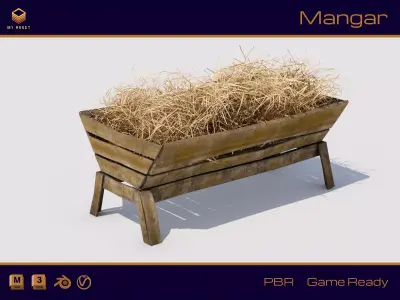 Manger Low-poly 3D model