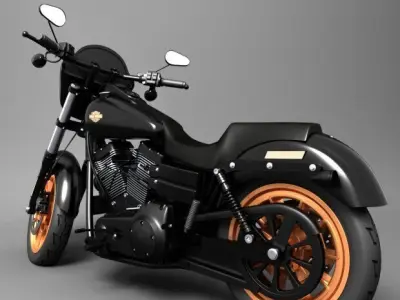 harley-davidson low rider 3D model