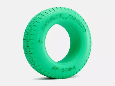 15x8 Dunlop CR65 700L Tire 3D print model
