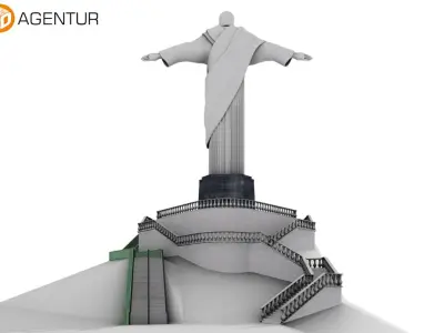 Christ the Redeemer Brasil 3D model