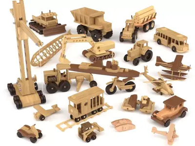 Wooden toy vol 09 3D model