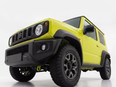 Modern Suzuki Jimny Fourth Generation SUV Low-poly 3D model