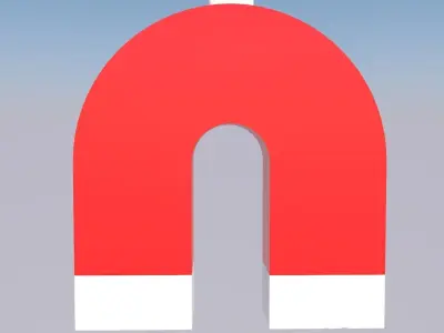 Helicopter Flying Magnet With Fidget Spinner 3D model