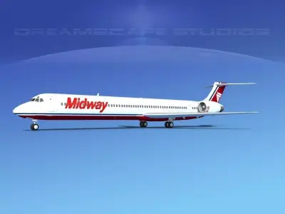 McDonnell Douglas MD-90 Midway 3D model