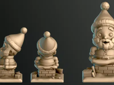 Santa Claus Trapped UP Free 3D print model
