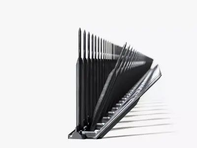 Pigeon Spikes Bird Deterrent Low-poly 3D model