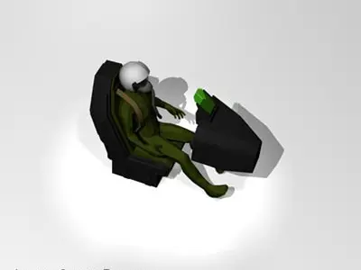 Fighter pilot 3D model