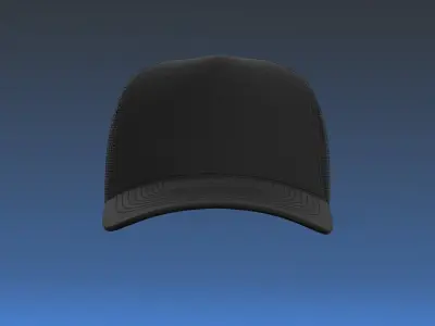 Baseball Cap Trucker 3D model