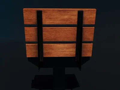 Outdoor Chair Free low-poly 3D model