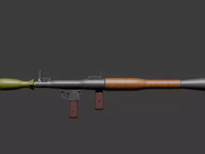 RPG-7 Military Conflict Free low-poly 3D model