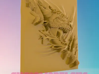  Raptor 3D MODEL STL FILE FOR CNC ROUTER LASER 3D print model