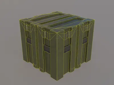 Weapon Box game-ready Free low-poly 3D model