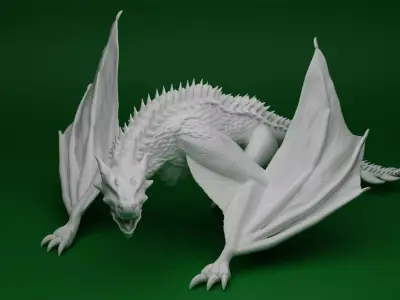 Green Wyvern 3D print model