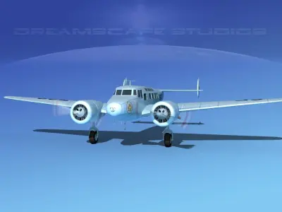 Lockheed L10 Electra Trans-Canada 3D model