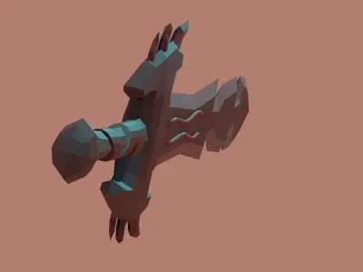 Low poly Demon Sword Free low-poly 3D model