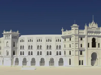 Plaza de las Ventas Low-poly 3D model