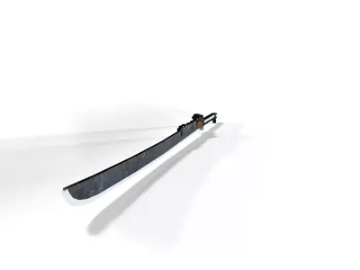 Sci-Fi Katana Sword Low-poly 3D model