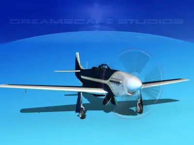 P-51 Mustang Sport V03 3D model