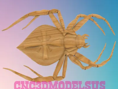 spider cross 3D MODEL STL FILE FOR CNC ROUTER LASER 3D print model