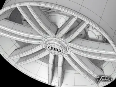 Audi R8 rim 3D model