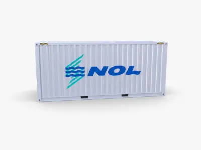 20ft Shipping Container NOL 3D model