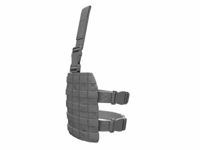 Drop Leg Platform for Holster and Pouch - High Poly 3D model