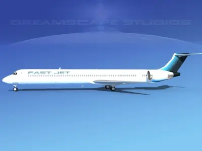 McDonnell Douglas MD-90 FastJet 3D model