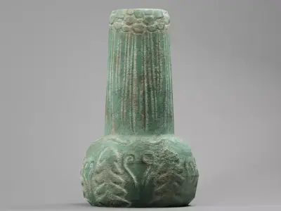 Old Vase Low-poly 3D model