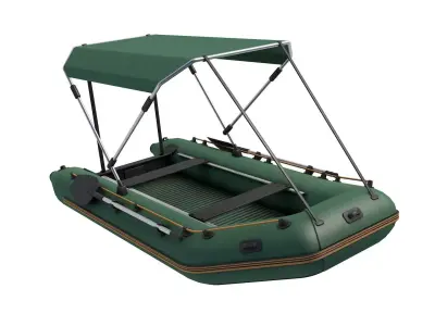 Inflatable fishing boat 3D model