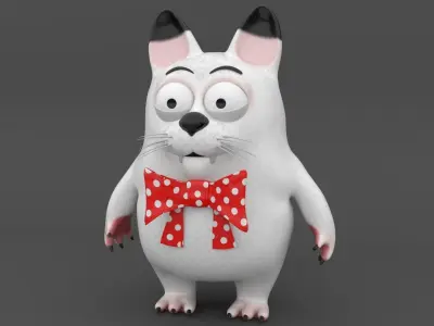 CAT CARTOON 3D MODEL 3D model