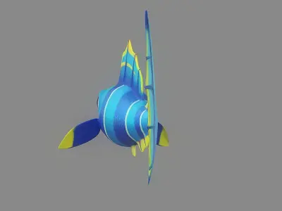 Cartoon Fish 10 Low-poly 3D model
