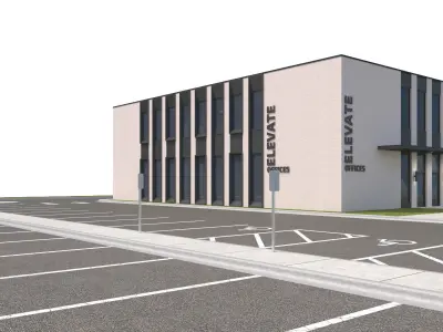 Commercial-036 Office Building 3D model