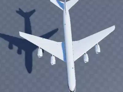 Douglas DC-8-73 Nasa Free low-poly 3D model