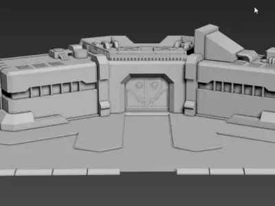 Barrack building 3D model