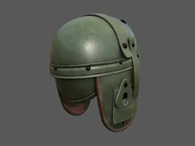 Helmet combat military Scifi 3d model  Low-poly 3D model