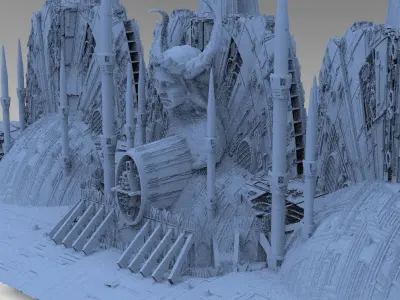 Alien Prometheus temples 1 3D model