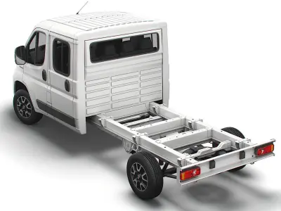 Fiat Ducato Chassis Truck Crew Cab 4035 WB 2022 3D model
