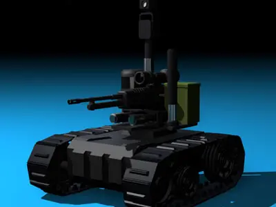 Army recon robot 3D model