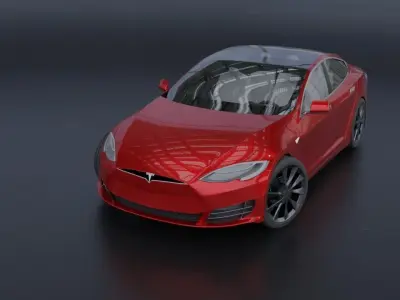 Tesla Model S All Colors High Quality Free 3D model