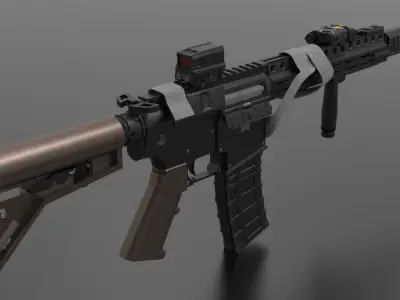 m4 Collector Fps - Tps Low-poly 3D model